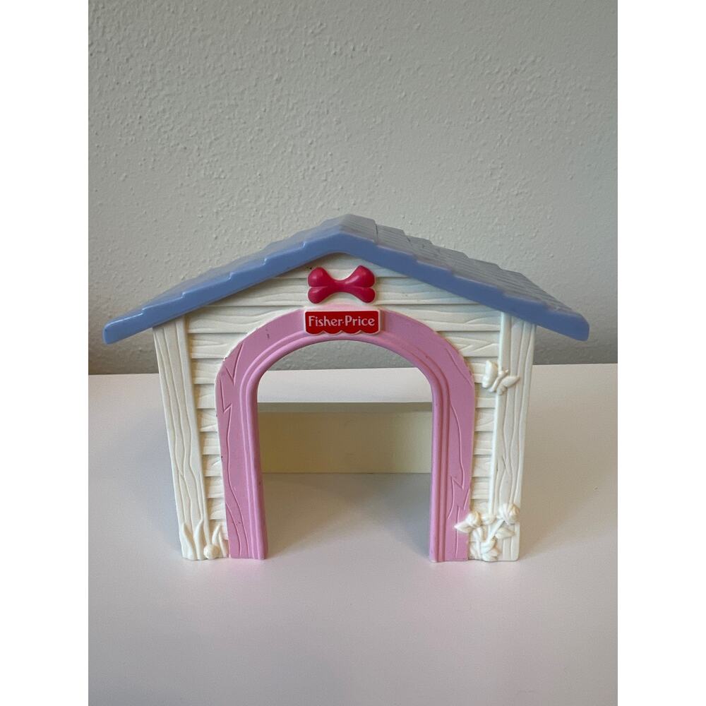 Fisher Price Loving Family Dog House Pink White 2005
